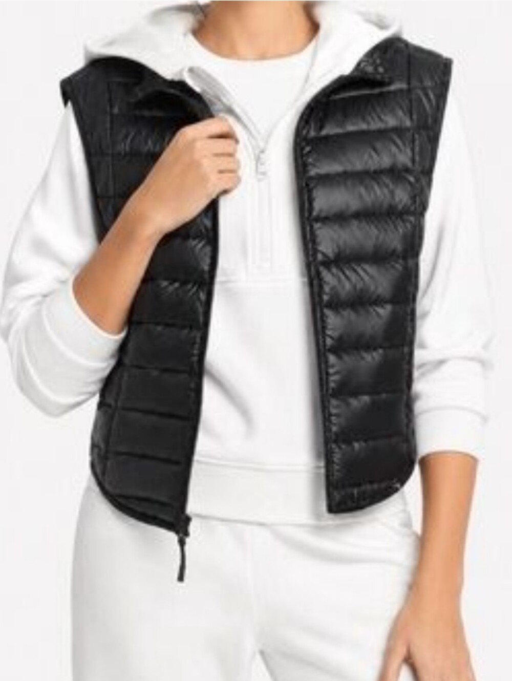 JoyLab Black Lightweight Quilted Puffer Vest